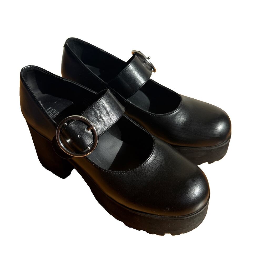 Current Mood Shoes Women 7M Black Mary Jane Platform Chunky 90s Y2K Grunge Goth
